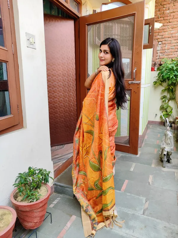 Orange_Digital_Printed_Jari_Mysore_Silk_Saree_with_Blouse