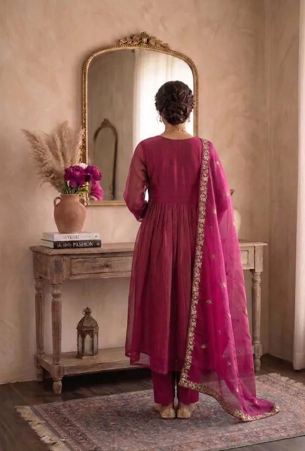 Pink_Designer_Party_Wear_Kurta_Pants_Set_with_Dupatta_|_Fendi_Satin_|_Embroidered_|