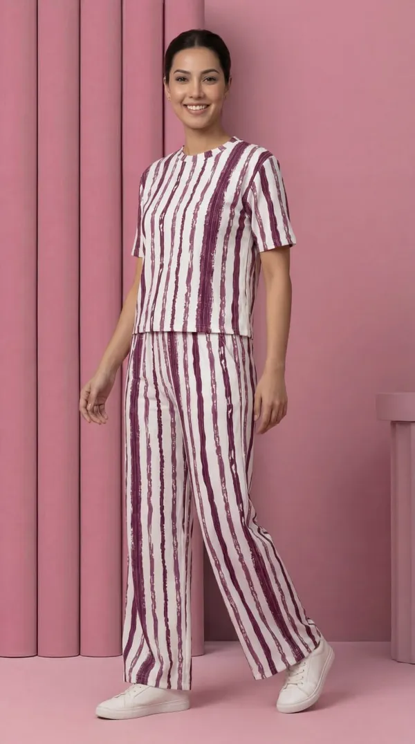 Pink__Digital_Printed_Corset_Top_|_Polyester_Lycra_Knitted_|_Round_Neck_Half_Sleeve_