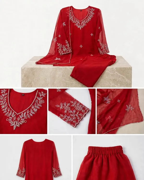 Premium_Fox_Georgette_Embroidered_Kurta_Pant_Dupatta_Set_|_White_Thread_Work_V-Neck_Full_Sleeve_3-Piece_Ethnic_Suit_Set_for_Women_|_Festive_&_Party_Wear