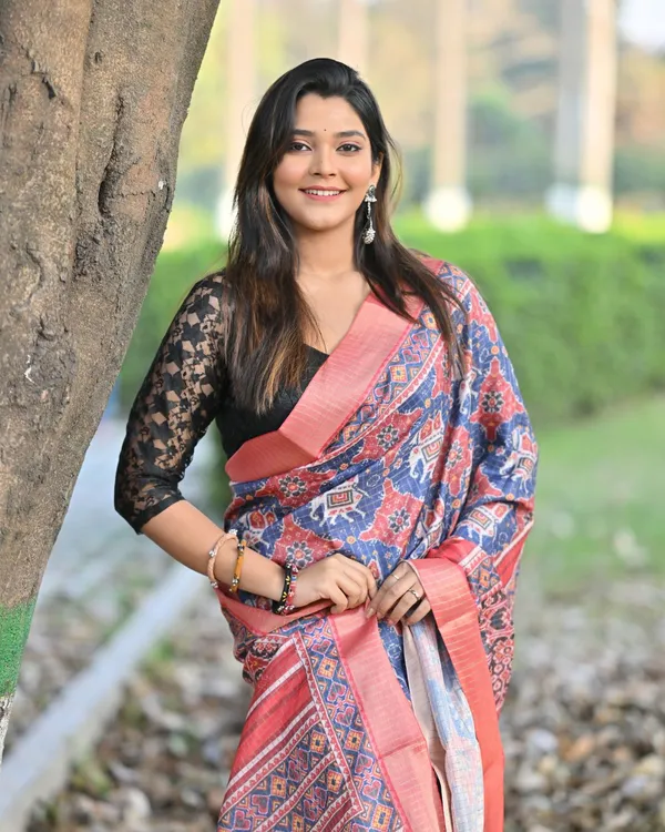 Midnight_Majesty-Indigo_Digital_Printed_Jari_Mysore_Silk_Saree_with_Jhalar
