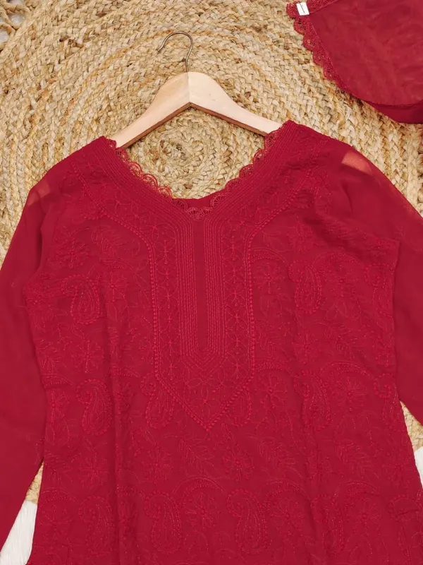 Red_Fox_Georgette_Chikankari_Work_Three_Piece_Suits