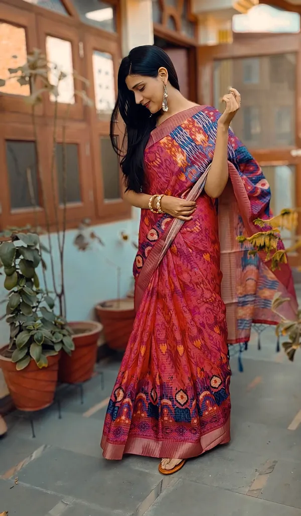 Ruby_Rhapsody-Red_Digital_Printed_Jari_Mysore_Silk_Saree_with_Jhalar