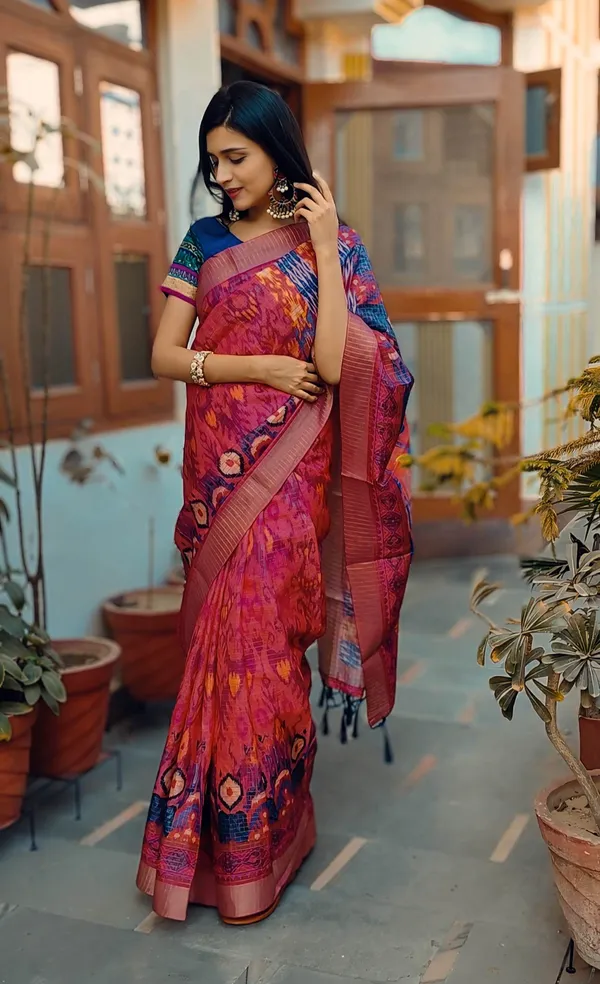 Ruby_Rhapsody-Red_Digital_Printed_Jari_Mysore_Silk_Saree_with_Jhalar