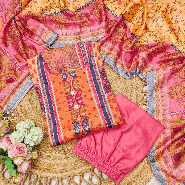 Sunshine_Elegance:_Yellow_Pure_Chinon_Kurta_Set_with_Finset_Gota_&_Cowry_Embroidery