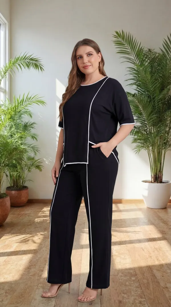 Black_Trendy_Co-Ord_Sets_|_Round_Neck_Half_Sleeve_Lycra_Knitted_|_Multi-Color_|_Office_&_Festive_Wear
