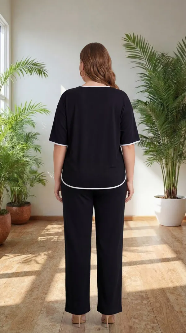 Black_Trendy_Co-Ord_Sets_|_Round_Neck_Half_Sleeve_Lycra_Knitted_|_Multi-Color_|_Office_&_Festive_Wear