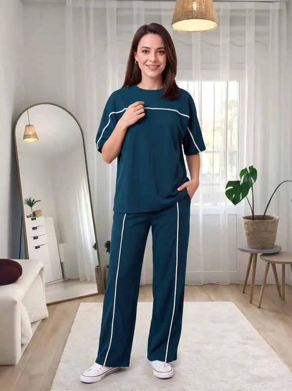 Women's_Sporty_Co-ord_Set_|_Oversized_Round_Neck_T-Shirt_&_Straight_Fit_Track_Pants_with_Contrast_Piping_|_Casual_Lounge_Wear_Set