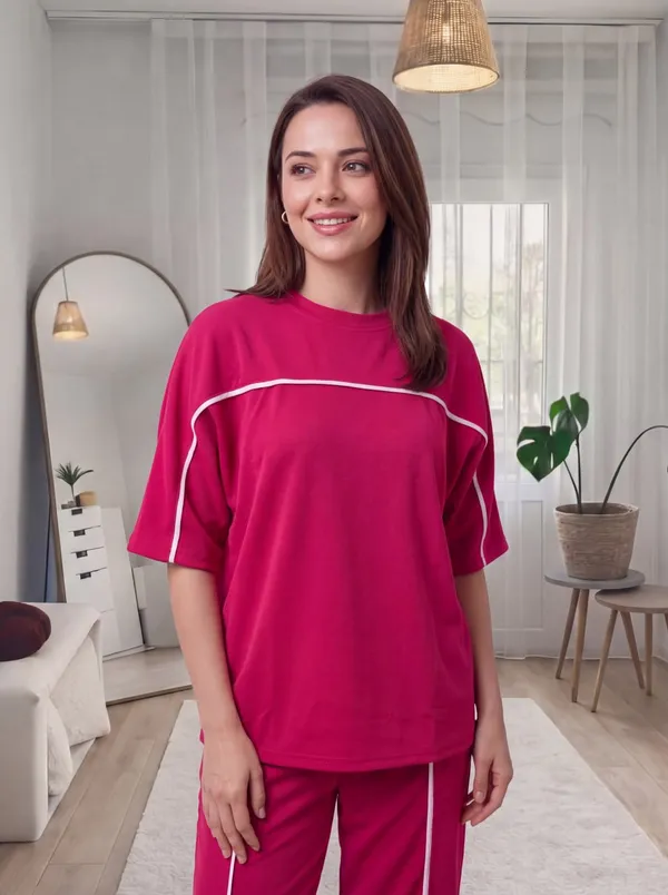 Women's_Sporty_Co-ord_Set_|_Oversized_Round_Neck_T-Shirt_&_Straight_Fit_Track_Pants_with_Contrast_Piping_|_Casual_Lounge_Wear_Set
