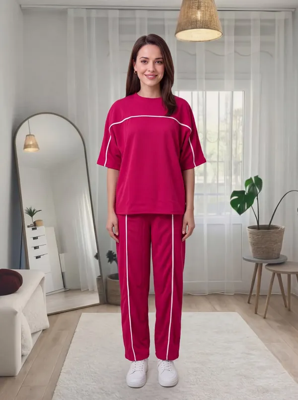 Women's_Sporty_Co-ord_Set_|_Oversized_Round_Neck_T-Shirt_&_Straight_Fit_Track_Pants_with_Contrast_Piping_|_Casual_Lounge_Wear_Set