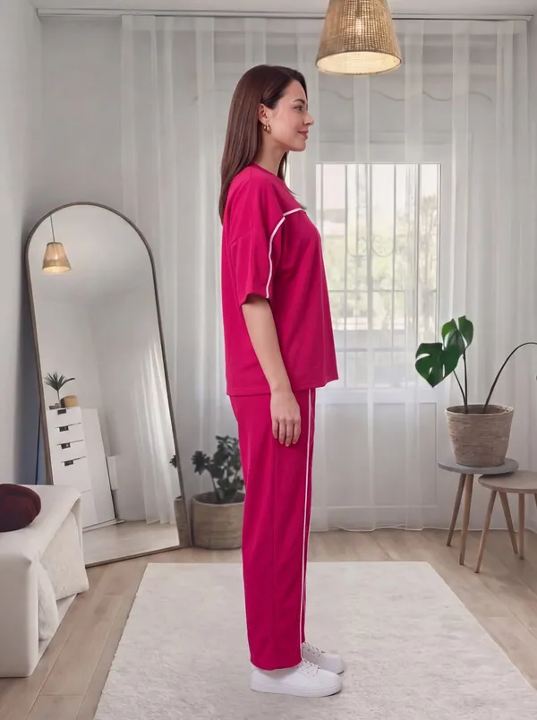 Women's_Sporty_Co-ord_Set_|_Oversized_Round_Neck_T-Shirt_&_Straight_Fit_Track_Pants_with_Contrast_Piping_|_Casual_Lounge_Wear_Set