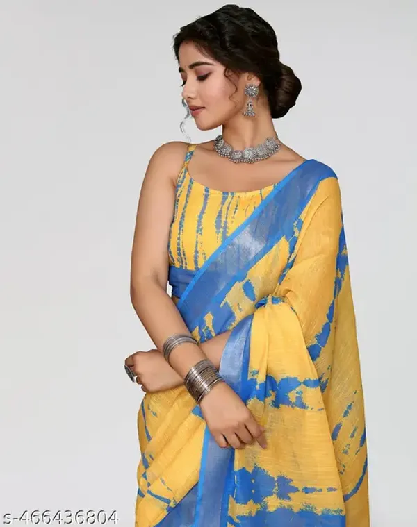 Vibrant_Yellow_and_Blue_Cotton_Digital_Printed_Saree_with_Weaving_Border