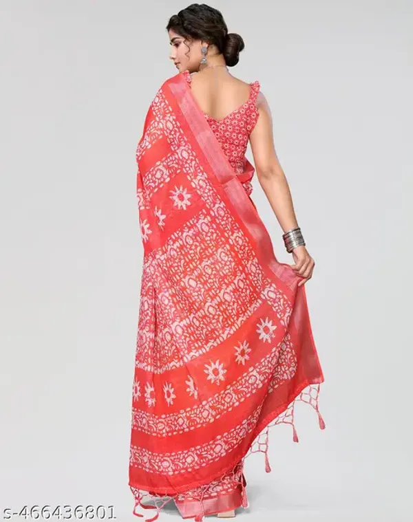 Vibrant_Orange_Bliss:_Digital_Printed_Cotton_Saree_with_Weaving_Border_and_Latkan