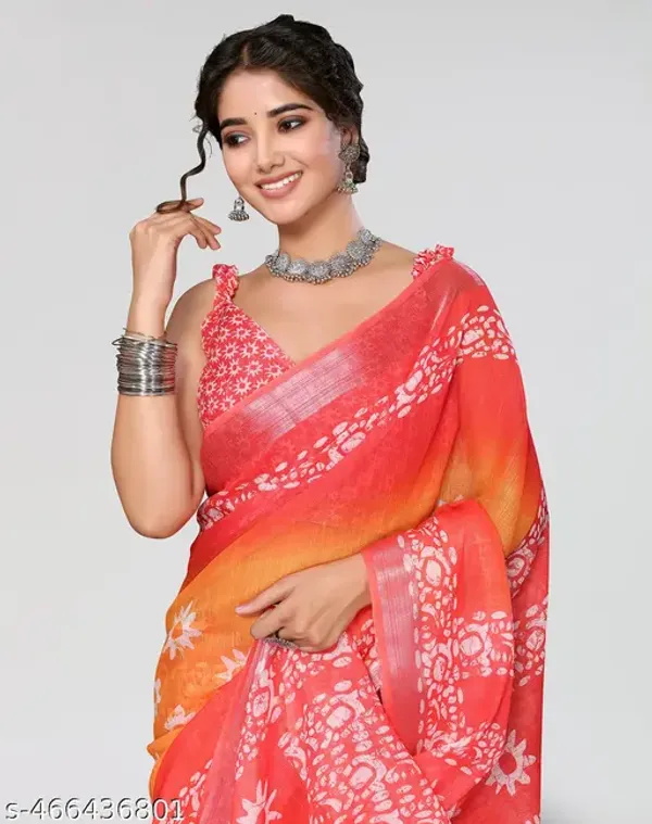 Vibrant_Orange_Bliss:_Digital_Printed_Cotton_Saree_with_Weaving_Border_and_Latkan