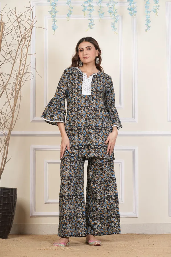 Black_&_Light_Blue_Plazo_Kurti_(Cotton)_Pack_of_2_Pieces