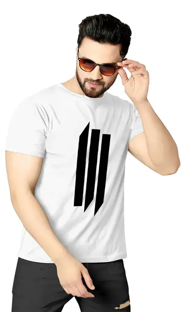 Pack_Of_2_Pista_&_White_Self_Design_Polyester_Round_Neck_T-Shirt_For_Men