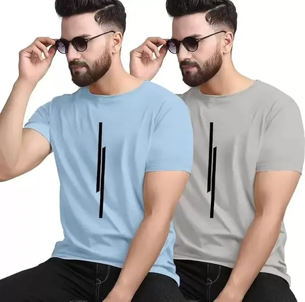Pack_Of_2_Sky_Blue_&_Grey_Polyester_Graphic_Print_T-Shirt_For_Men