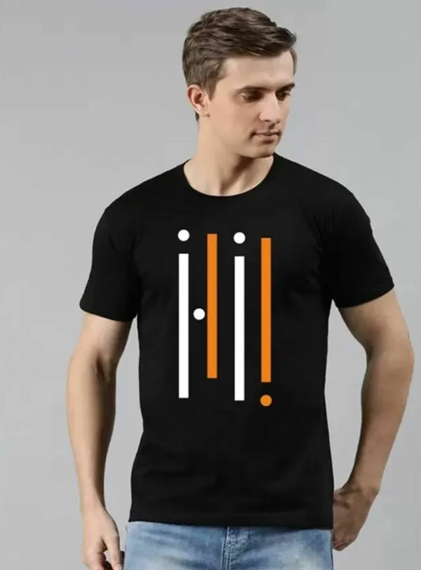 Pack_Of_2_White_&_Black_Polyester_Graphic_Print_T-Shirt_For_Men