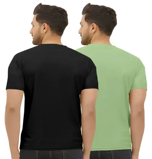 Pack_Of_2_Black_&_Pista_Polyester_Graphic_Print_T-Shirt_For_Men