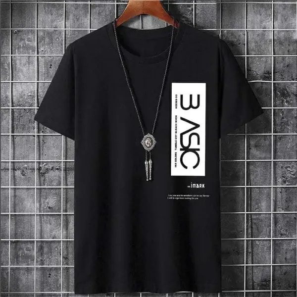 Pack_Of_2_Black_Polyester_Graphic_Print_T-Shirt_For_Men