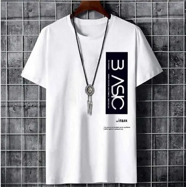 Pack_Of_2_White_&_Black_Polyester_Printed_T-Shirt_For_Men