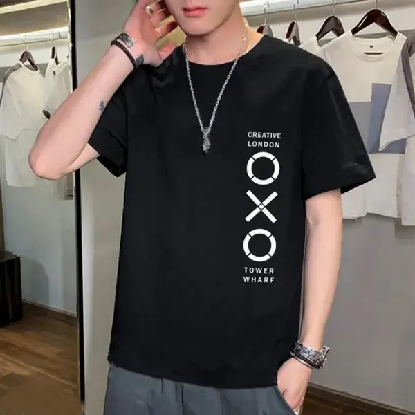Pack_Of_2_Black_Polyester_Round_Neck_Printed_T-Shirt_For_Men