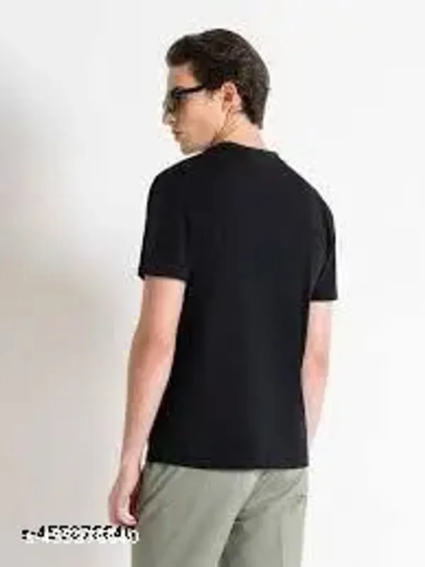 Pack_Of_2_Black_Round_Neck_Polyester_Graphic_Print_T-Shirt_For_Men