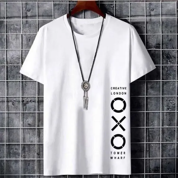 Pack_Of_2_Black_&_White_Polyester_Graphic_Print_T-Shirt_For_Men