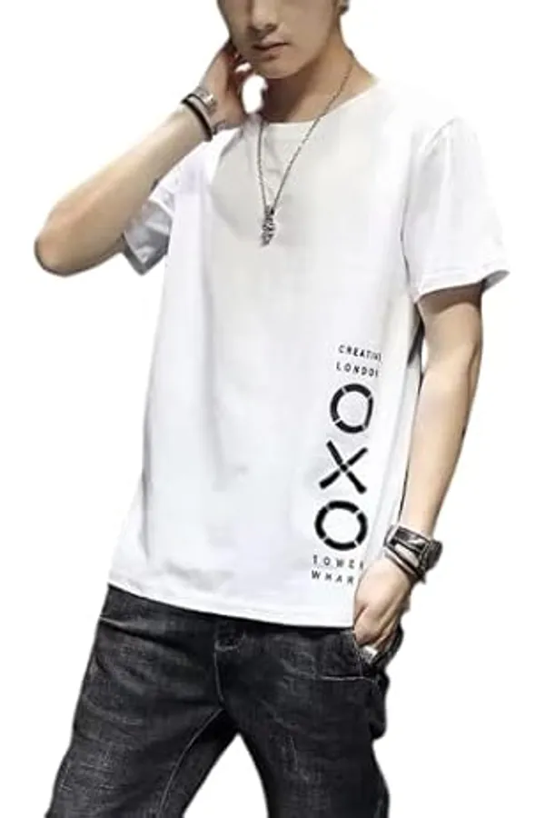 Pack_Of_2_Black_&_White_Polyester_Printed_T-Shirt_For_Men