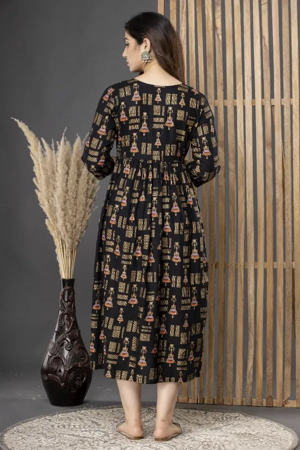 Black_Gudagudi_Printed_Rayon_Maternity_Feeding_Anarkali_Gown_|_A-Line_Feeding_Dress_For_Women