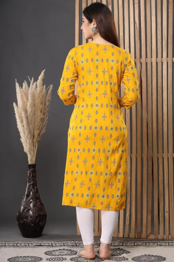 Yellow_Printed_Rayon_Maternity_Feeding_Anarkali_Gown_|_A-Line_Feeding_Dress_For_Women
