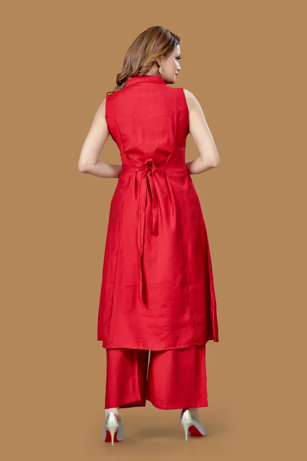 Maroon_Wetican_Plain_Co-Ord_Set_For_Women