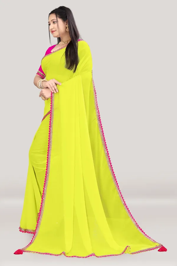 Liril_Chiffon_Plain_Saree_For_Women_With_Blouse