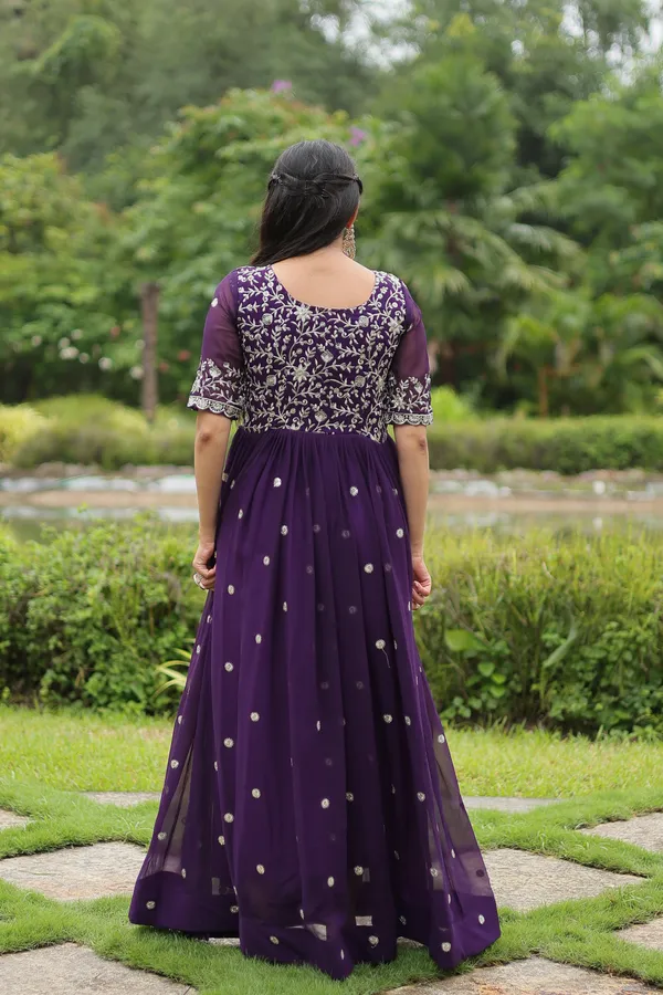 Purple_Faux_Blooming_with_Embroidery_Zari__Gowns_For_Women