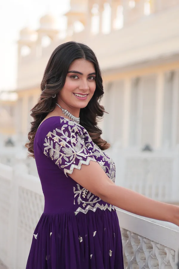 Purple_Premium_Readymade_Designer_Gown_Collections_For_Women