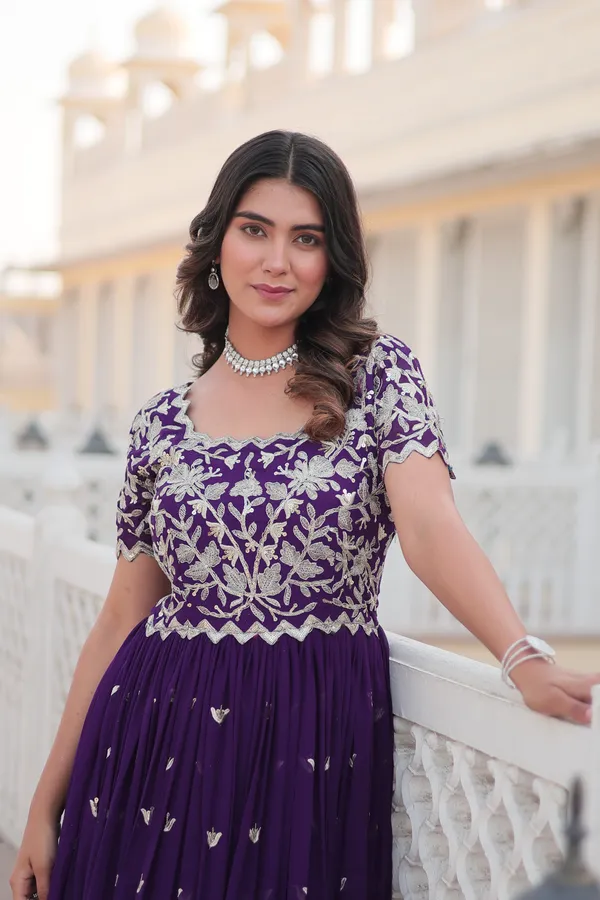 Purple_Premium_Readymade_Designer_Gown_Collections_For_Women