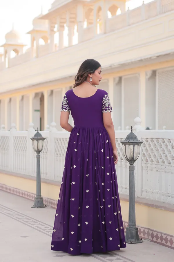 Purple_Premium_Readymade_Designer_Gown_Collections_For_Women