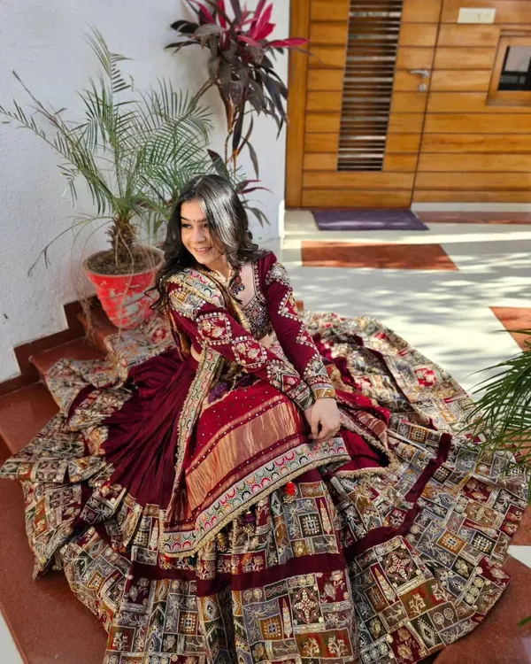 Celebrate_the_nine_nights_of_devotion_in_a_lehenga_that_captures_the_essence_of_tradition,_woven_in_intricate_motifs_and_luxurious_textures.