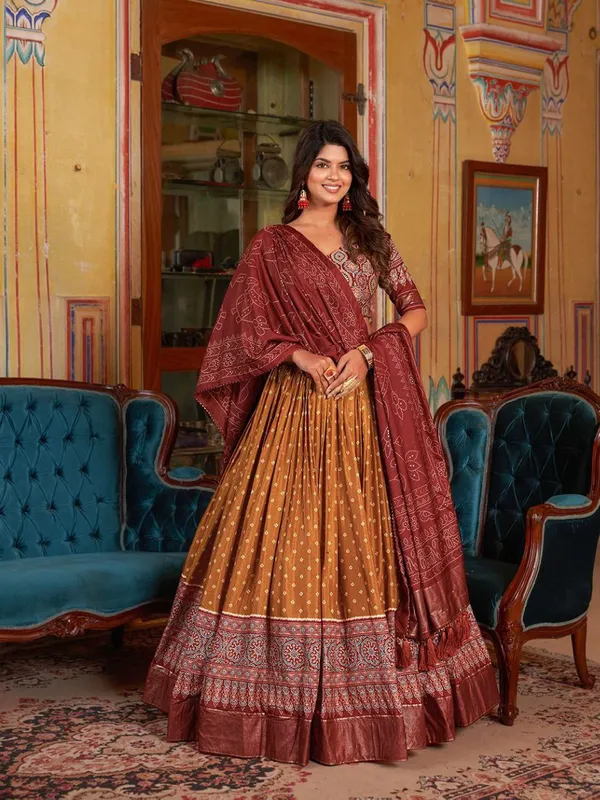 Dance_into_the_divine_spirit_of_Navratri_with_this_regal_black_and_maroon_lehenga,_adorned_in_traditional_prints_and_rich_Banarasi_borders.