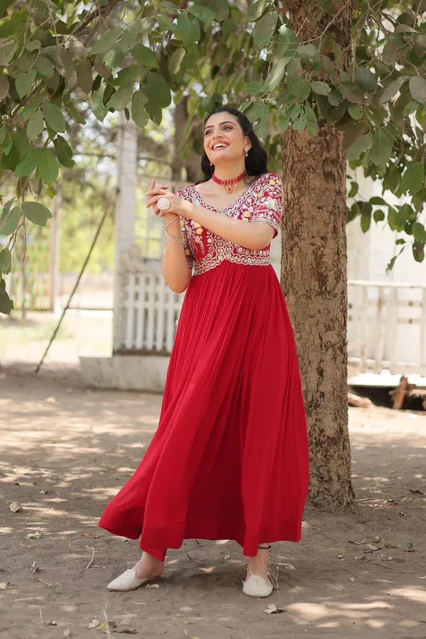 Red_Designer_Gown__Zari_Embroidery_Push_Premium_For_Women
