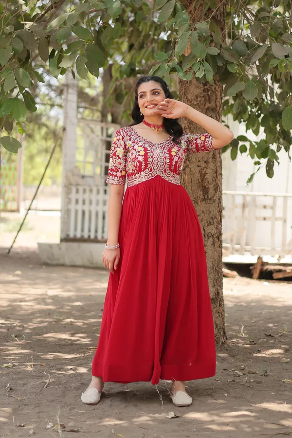 Red_Designer_Gown__Zari_Embroidery_Push_Premium_For_Women