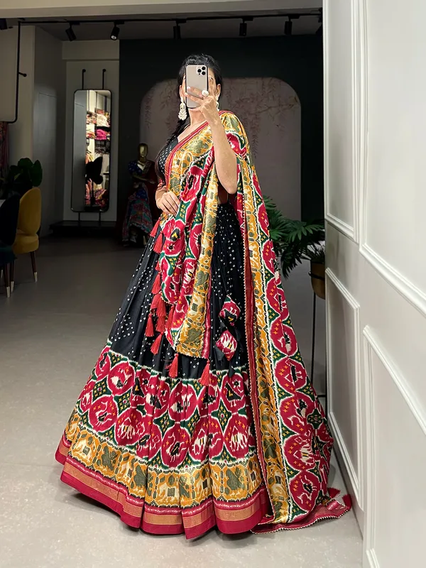 Step_into_the_world_of_sheer_Tussar_Silk_with_Patola_Print_magic_with_these_stunning_lehenga