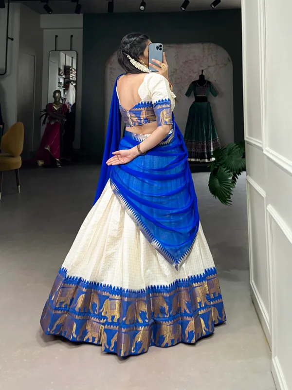 Experience_Timeless_Tradition:_Kalyani_Cotton_Lehenga_Choli_Paired_with_Flowing_Georgette_Dupatta