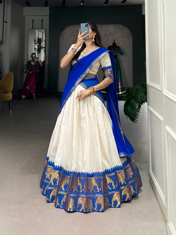Experience_Timeless_Tradition:_Kalyani_Cotton_Lehenga_Choli_Paired_with_Flowing_Georgette_Dupatta