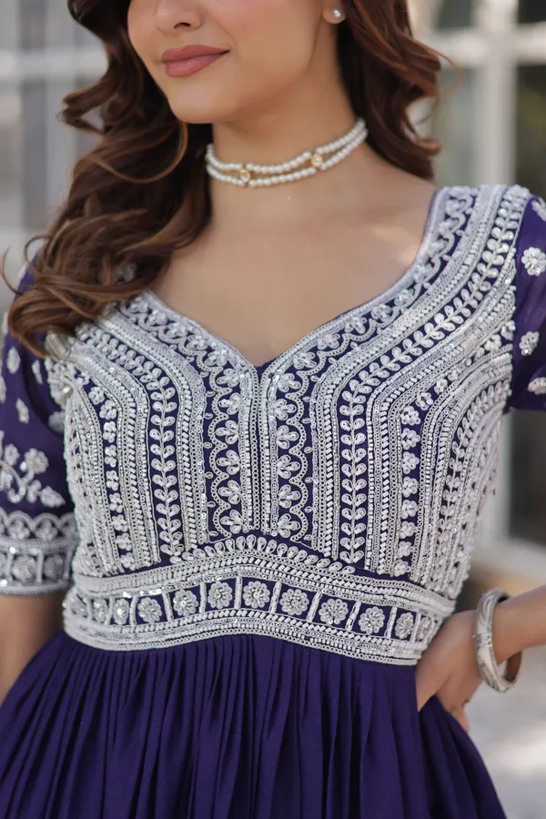 Purple_Lehenga_With_Readymade_Slit_Cut_Long_Kurti_Set_Push_Premium_For_Women