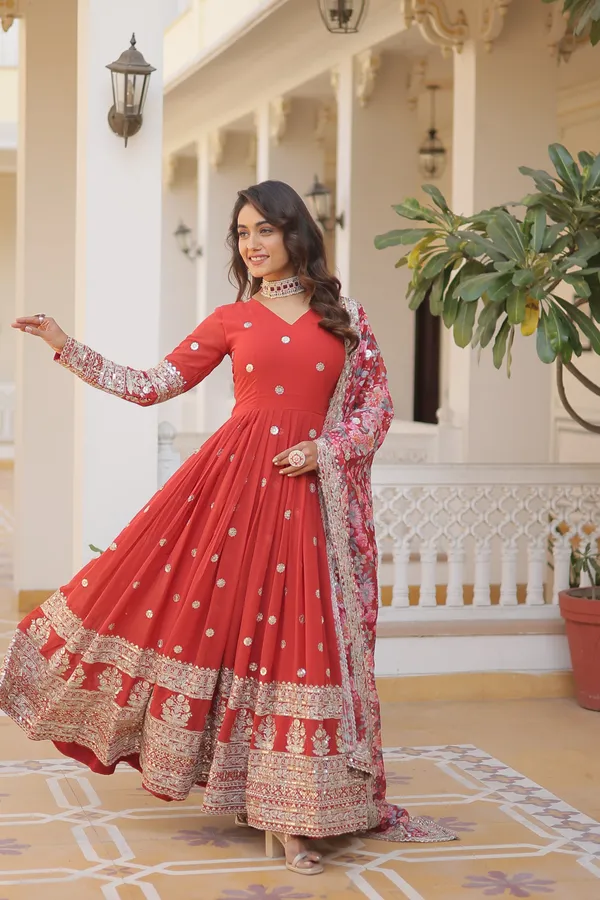 Orange_Premium_Designer_Readymade_Gown_Push_Premium_For_Women