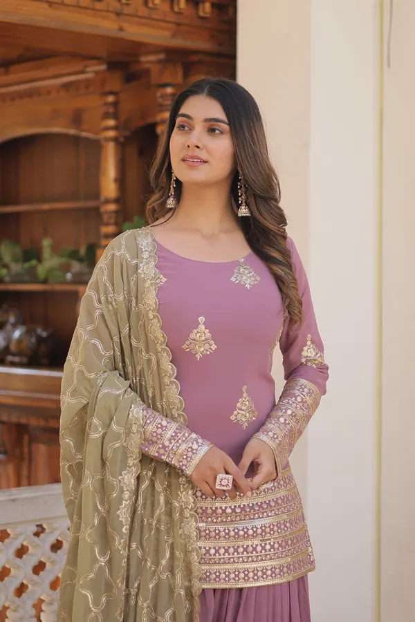 Onion_Premium_Designer_Readymade_Kurti_PlazooDupatta_Set_Push_Premium_For_Women