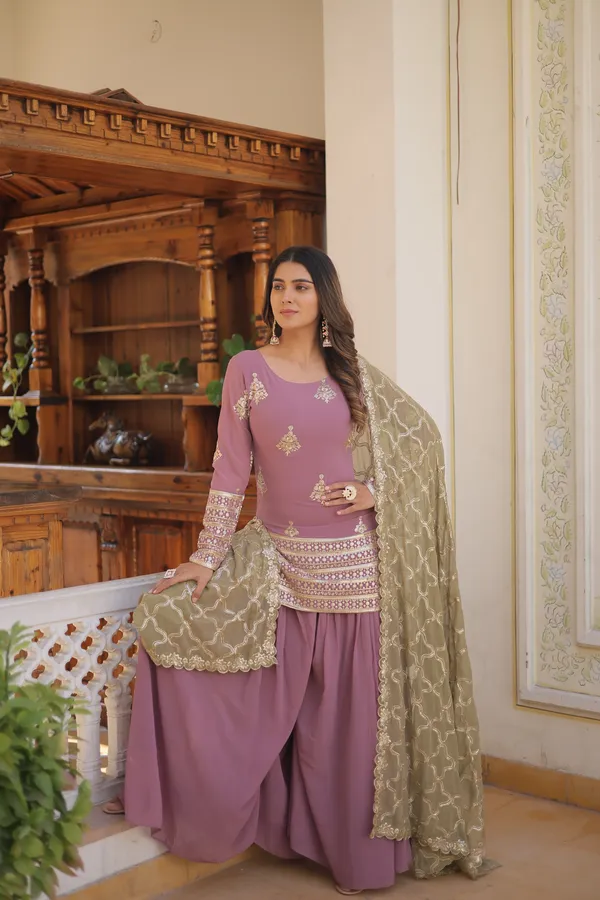 Onion_Premium_Designer_Readymade_Kurti_PlazooDupatta_Set_Push_Premium_For_Women