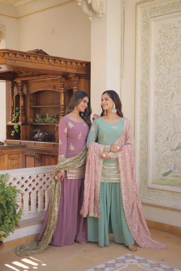 Onion_Premium_Designer_Readymade_Kurti_PlazooDupatta_Set_Push_Premium_For_Women