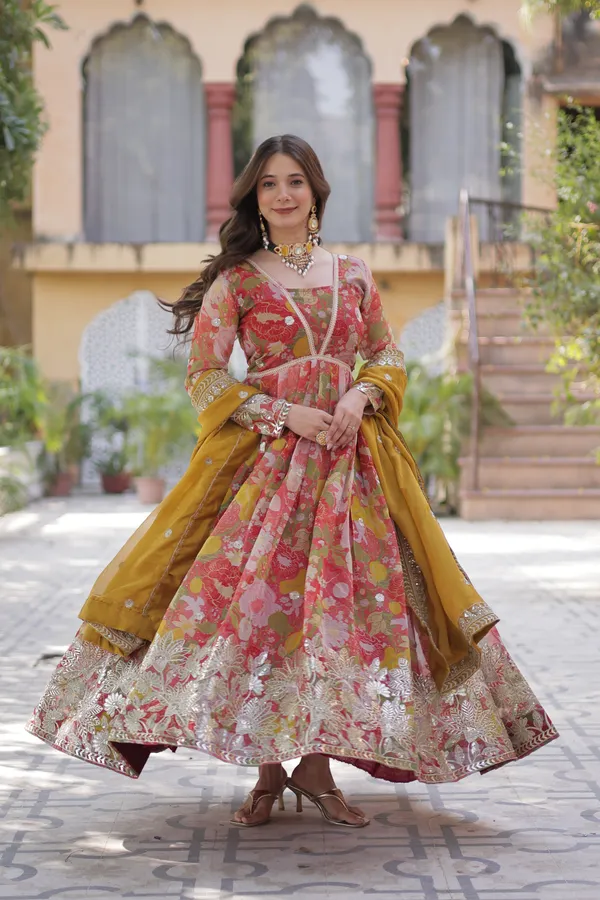 Red_Premium_Readymade_Alia_Cut_Gown_With_Dupatta_Set_For_Women